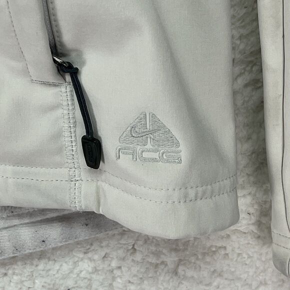 Vintage Nike ACG Jacket Womens Medium Cream‎ Y2K Full Zip Soft Shell Outdoors - Picture 5 of 10